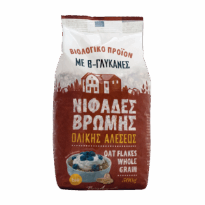 Νιφάδες Βρώμης Ολικής Άλεσης 500g Βιοαγρός Bio