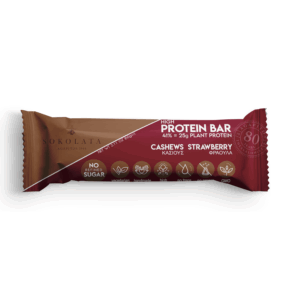 Αγαπητός Μπάρα Πρωτεΐνης – Κάσιους Και Φράουλα