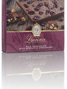 Σοκολάτα γάλακτος με μπισκότο και κράνμπερι